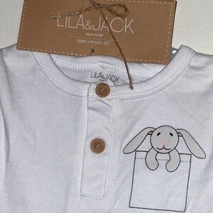 LILA & JACK BLUE WHITE CHECK PLAID 3pc.TODDLER BOY OUTFIT SET SIZE 18-24M NWT